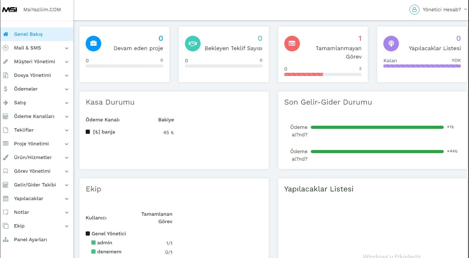 Muhasebe Hesap Takip Gelir-Gider Scripti